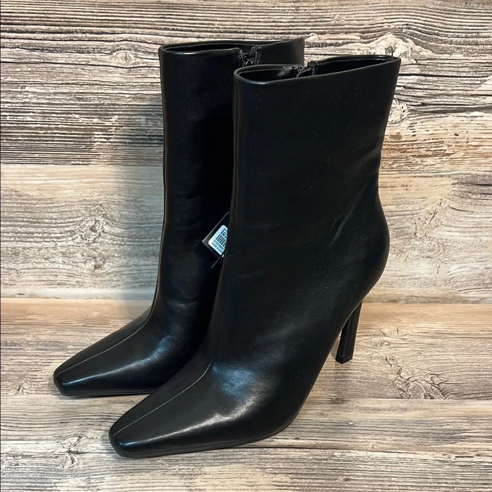 Forever 21 Black Heeled Dress Boots NWT - Picture 1 of 5